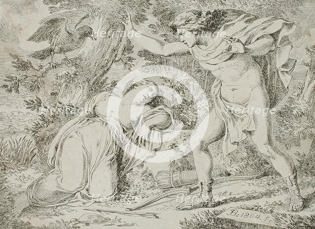 Procris and Cephalis, 1804. Creator: Francesco Bartolozzi.