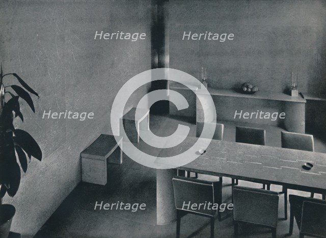 'Dining room of the architect Oliver Hill, F.R.I.B.A.', 1942. Artist: Unknown.