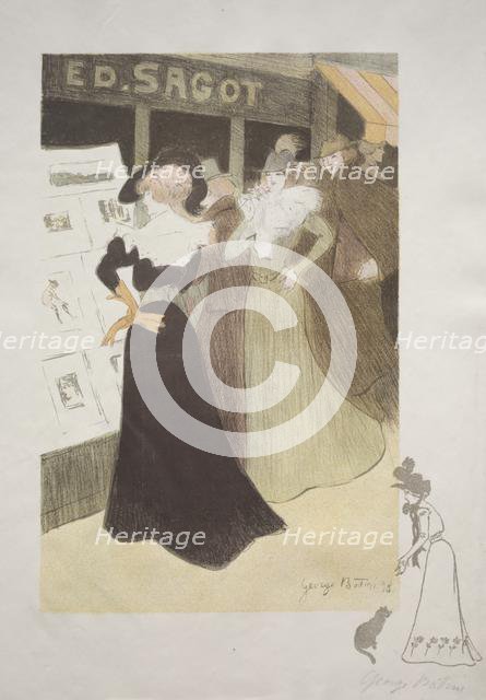 Sagot's Gallery, 1898. Creator: Georges Alfred Bottini (French, 1874-1907); Edmond D. Sagot.