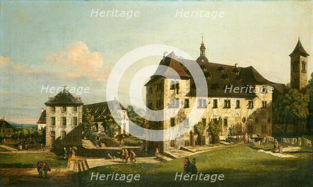 The Fortress of Königstein: Courtyard with the Magdalenenburg, 1756-1758. Creator: Bernardo Bellotto.