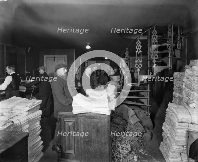 Delivering the News, The Morning Post, London, November 1920. Artist: Bedford Lemere and Company