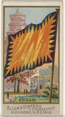 Annam, from Flags of All Nations, Series 2 (N10) for Allen & Ginter Cigarettes Brands, 1890. Creator: Allen & Ginter.