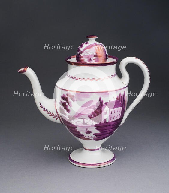 Coffee Pot, Staffordshire, c. 1820. Creator: Staffordshire Potteries.