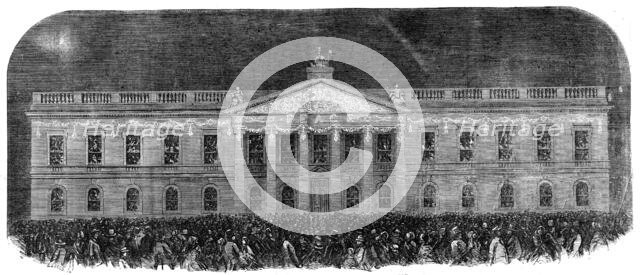 The Peace Illuminations - The East India House, 1856.  Creator: Unknown.