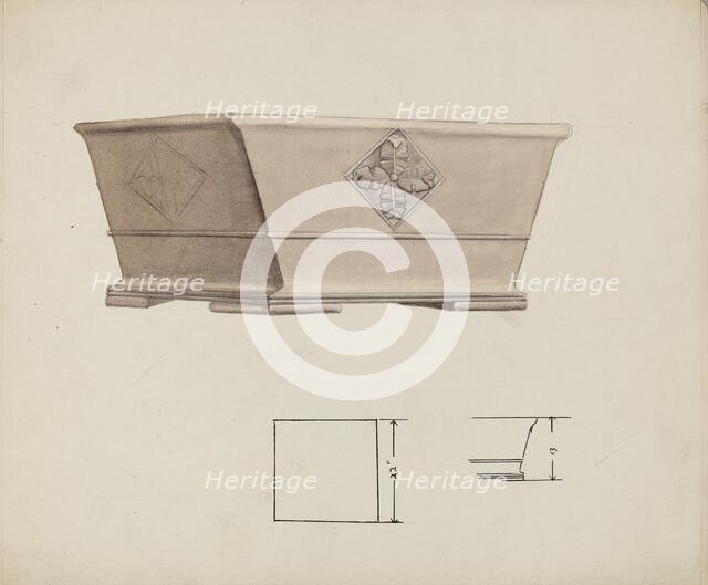 Urn Design, c. 1940. Creator: Charles Goodwin.