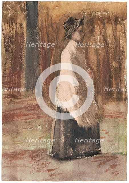 Woman in a Wood, 1882. Creator: Gogh, Vincent, van (1853-1890).