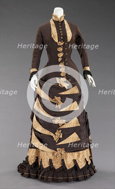 Wedding dress, American, 1879. Creator: Unknown.