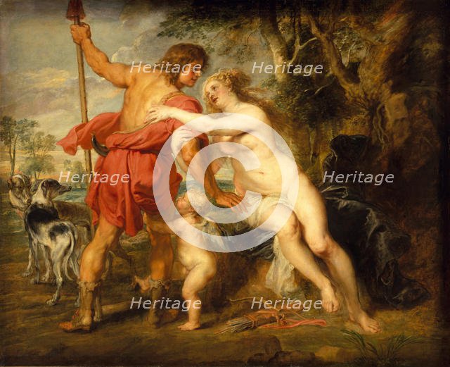Venus and Adonis, probably mid-1630s. Creator: Peter Paul Rubens.