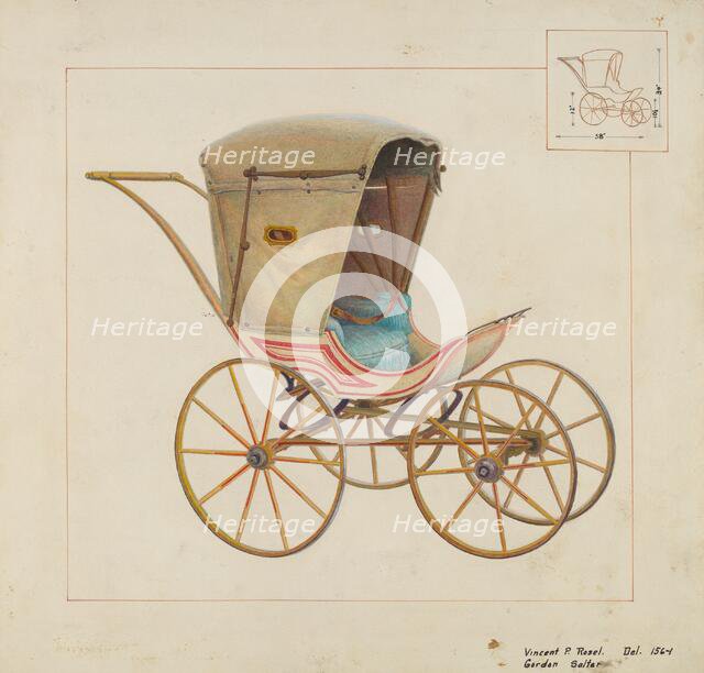 Baby Carriage, c. 1937. Creator: Vincent P. Rosel.