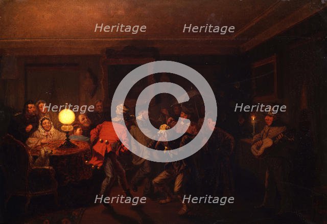 The mummers, 1873. Creator: Solomatkin, Leonid Ivanovich (1837-1883).