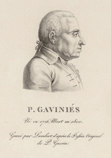 Portrait of the violinist and composer Pierre Gaviniès (1728-1800), 1800s.