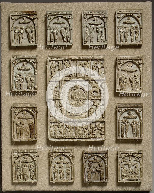 Icon with Christ Pantepotes and the Chorus of Saints, Byzantine, 14th-15th century. Creator: Unknown.