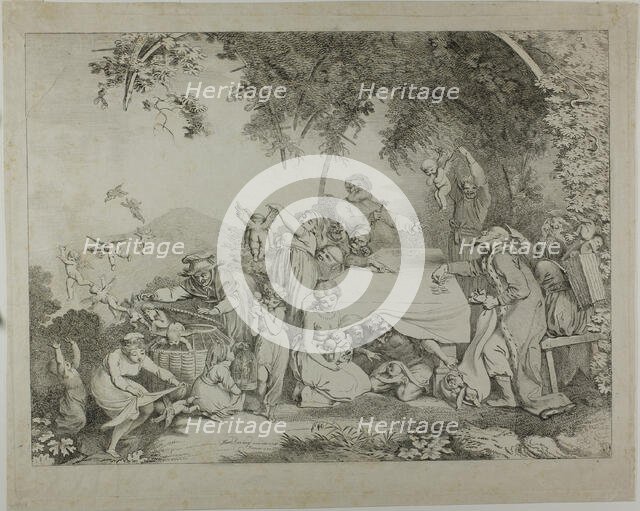 Auction of the Cupids, 1799. Creator: Johann Heinrich Ramberg.