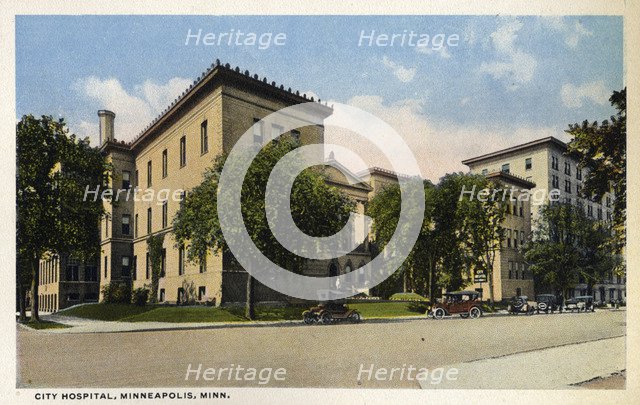 City Hospital, Minneapolis, Minnesota, USA, 1915. Artist: Unknown
