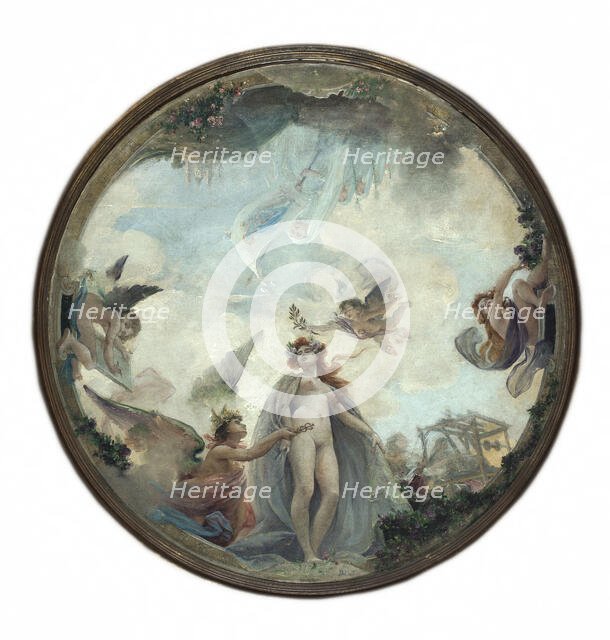 Esquisse pour le Buffet de la gare de Lyon : La ville de Lyon (plafond de la grande salle), c.1899. Creator: Guillaume Dubufe.