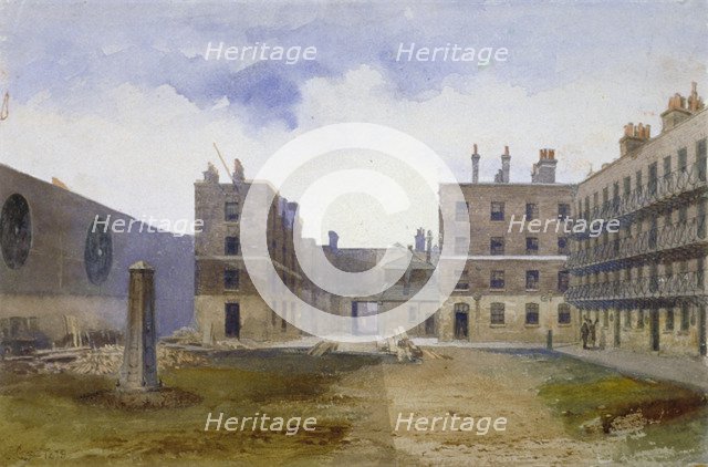 Queen's Bench Prison, Borough High Street, Southwark, London, 1879. Artist: John Crowther