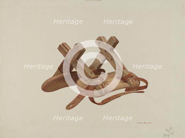 Pack Saddle, c. 1940. Creator: Robert W.R. Taylor.