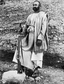 Afghan tribesman, 1936.Artist: Fox