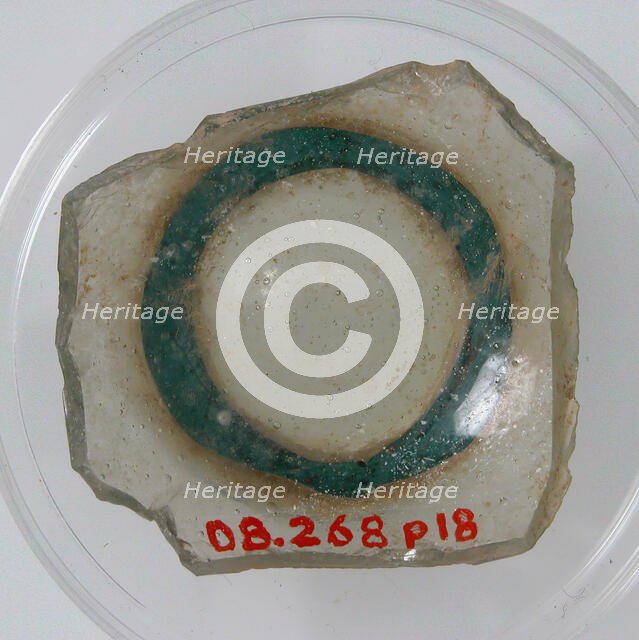 Bottom of a Vessel with Foot, Coptic, 4th-early 5th century. Creator: Unknown.