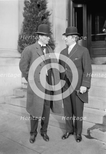 John A. Dix, Governor of New York, Right, with Sulzer, 1912. Creator: Harris & Ewing.