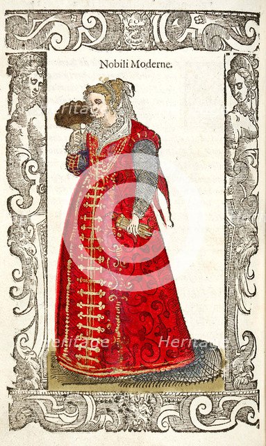 Nobili Moderne. From: De gli habiti antichi et moderni, 1598. Artist: Vecellio, Cesare (1521-1601)