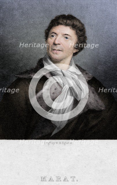 Jean-Paul Marat (1743-1793), physician, scientist and political theorist, c1830. Artist: WH Egleton.