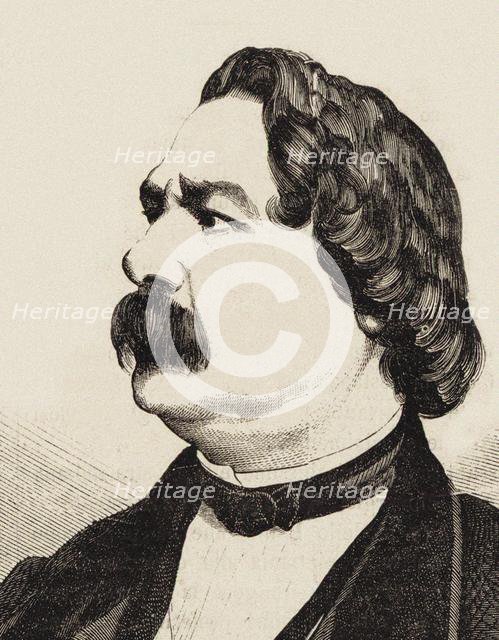 Portrait of the Composer Enrico Petrella (1813-1877) , ca 1855. Creator: Gonin, Francesco (1808-1889).