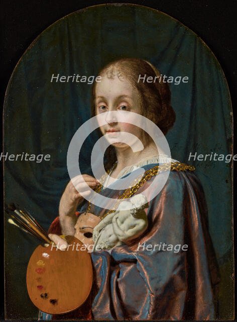 Pictura (An Allegory of Painting), 1661. Creator: Frans van Mieris I.