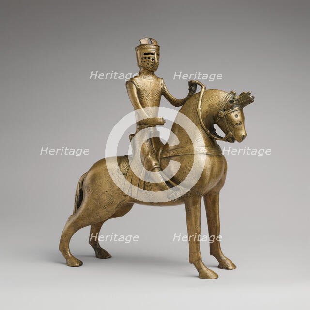 Aquamanile in the Form of a Mounted Knight, German, ca. 1250. Creator: Unknown.