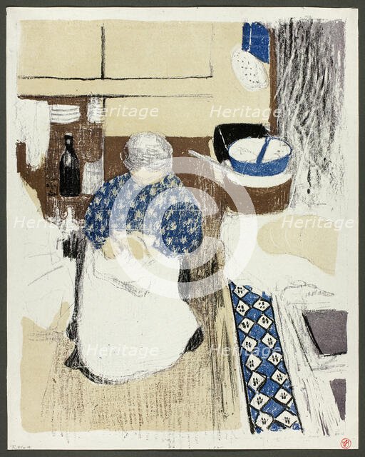 The Cook, plate eleven from Landscapes and Interiors, 1899. Creator: Edouard Vuillard.