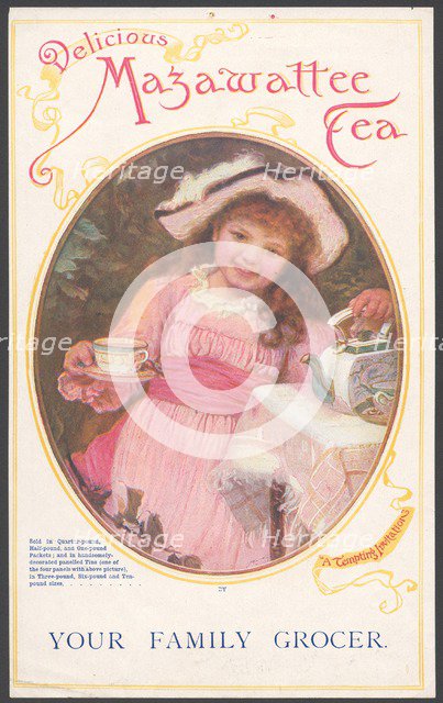Mazawattee Tea, 1890s. Artist: Unknown