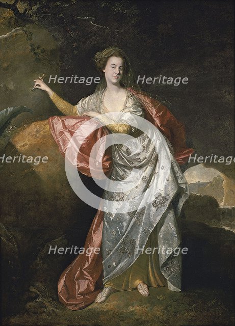 Ann Cargill (nee Brown) as Miranda in The Tempest by Shakespeare. London, Covent Garden Theatre. Artist: Zoffani, Johann (1733-1810)