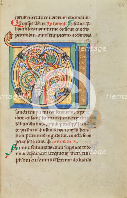 Initial D: Zacchaeus and Christ; Stammheim Missal, probably 1170s. Creator: Unknown.