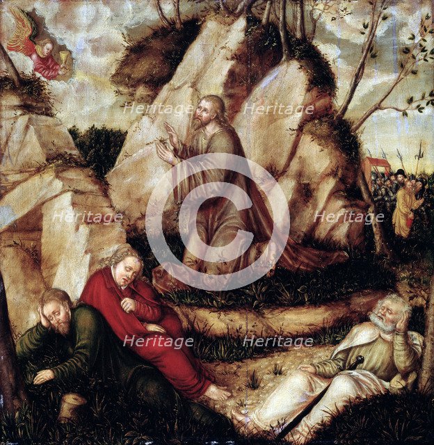 The Agony in the Garden'.  Creator: Cranach, Lucas, the Elder (1472-1553).