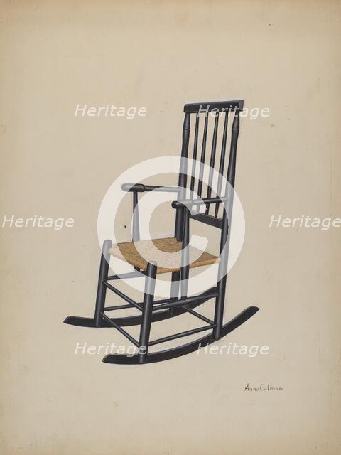 Rocking Chair, 1935/1942. Creator: Anne Colman.
