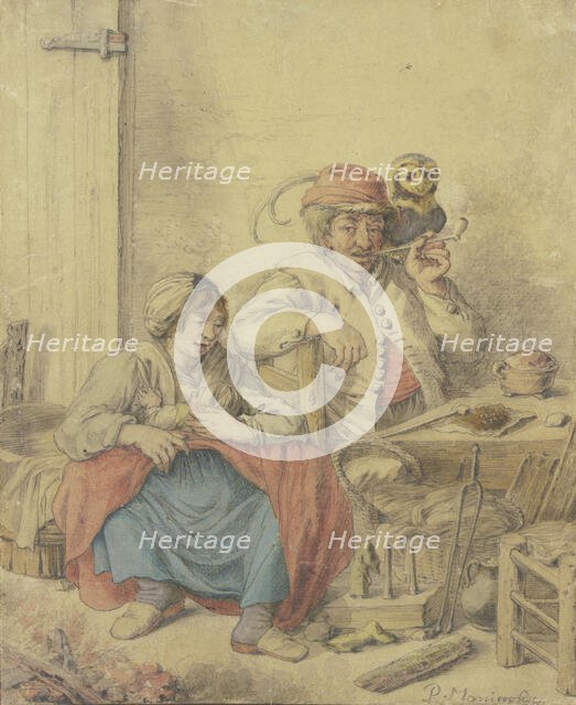 Eulenspiegel and his family. Creator: Pieter Moninckx.