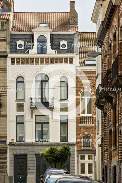Miscellaneous Brussels art nouveau details, Belgium, c2014-c2017. Artist: Alan John Ainsworth.