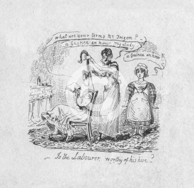 'Is the Labourer worthy of his hire?', 1829. Artist: George Cruikshank.