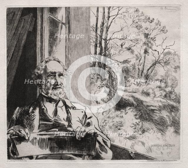 Portrait of Meyer Heine, 1860s. Creator: Félix Bracquemond (French, 1833-1914); A. Cadart & Bard Hausmann, 56, Paris.