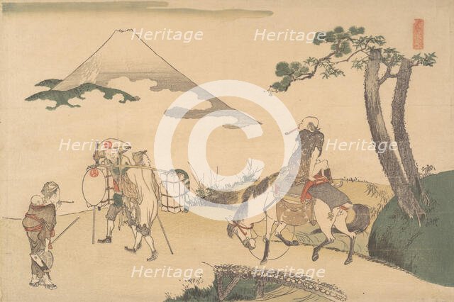 The Top of Mount Fuji, ca. 1800. Creator: Hokusai.