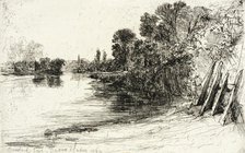 Brentford Ferry, 1864. Creator: Francis Seymour Haden.