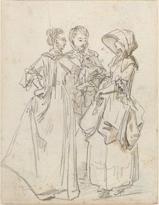 Three Ladies Chatting. Creator: Hubert Robert.