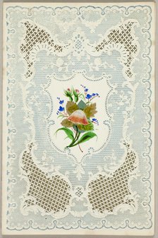 Untitled Valentine (Flowers), 1840/50. Creator: Unknown.