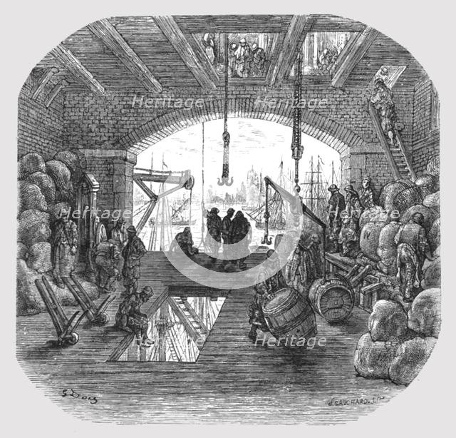 'Warehouses by the Thames', 1872.  Creator: Gustave Doré.
