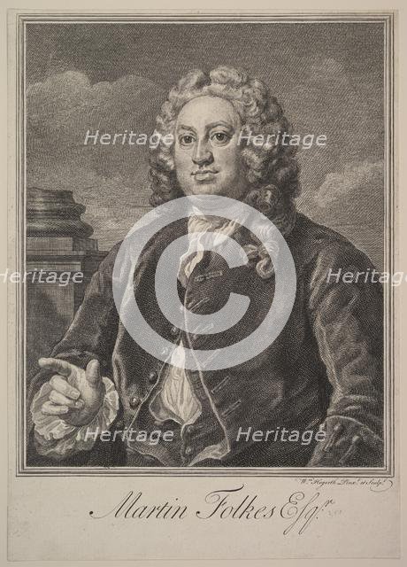 Martin Folkes, 1742. Creator: William Hogarth.
