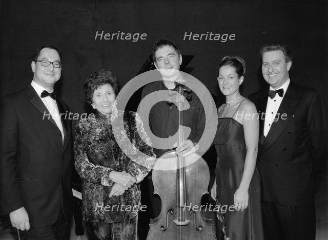 Julian Lloyd Webber (1951- ), British cellist, 2001. Artist: Sidney Harris