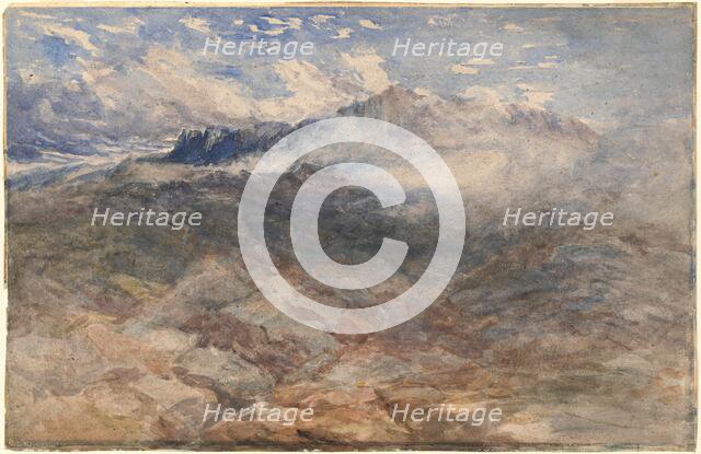 Mountain Heights, Cader Idris, c. 1850. Creators: David Cox, David Cox the elder.