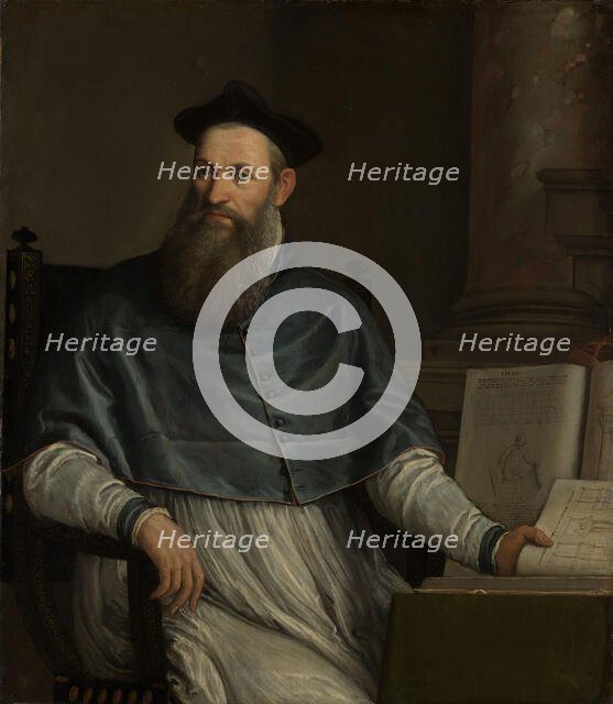 Portrait of Daniele Barbaro (1513-1570), c. 1560. Creator: Veronese, Paolo (1528-1588).