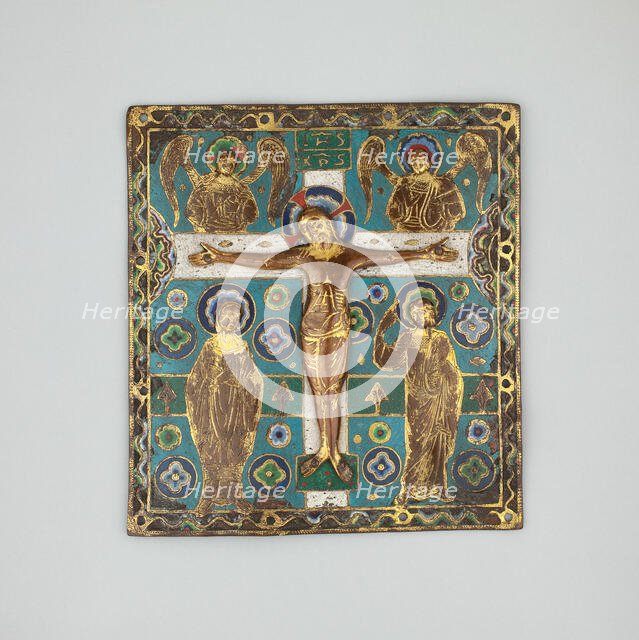 Plaque with the Crucifixion, Limoges, 1200/10. Creator: Unknown.