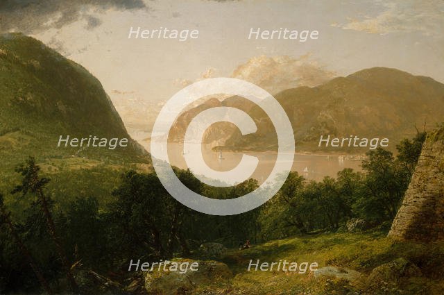 Hudson River Scene, 1857. Creator: John Frederick Kensett.